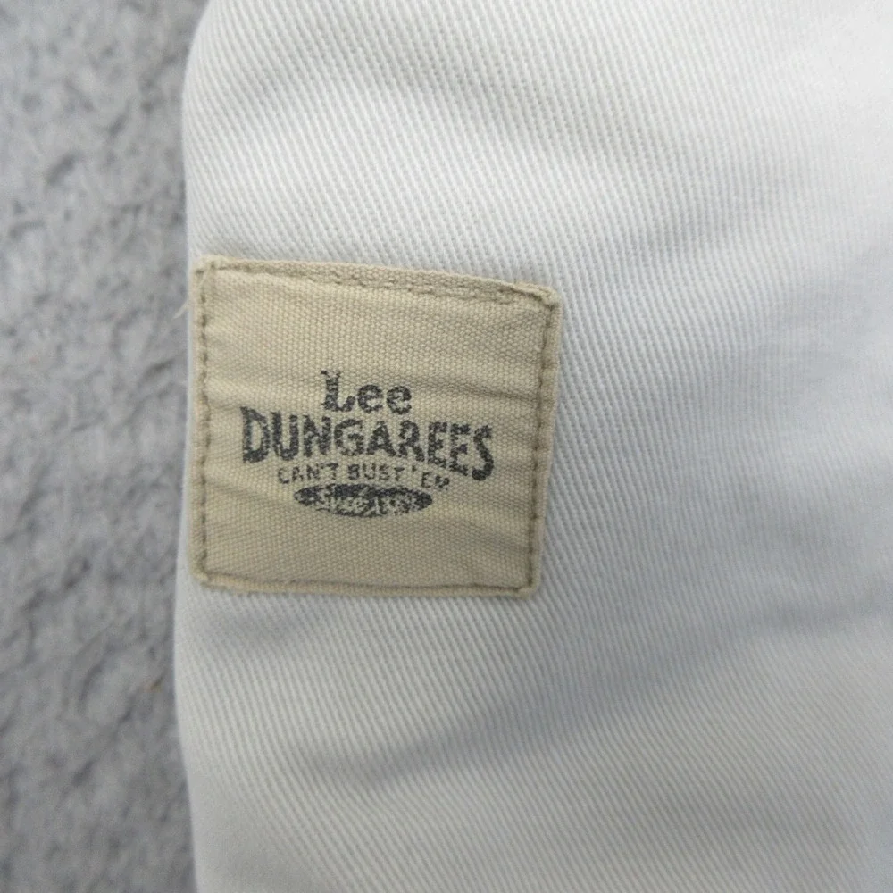Lee Dungarees Can't Bust Em Men 38 White Cargo Short Cotton Y2K Baggy Streetwear